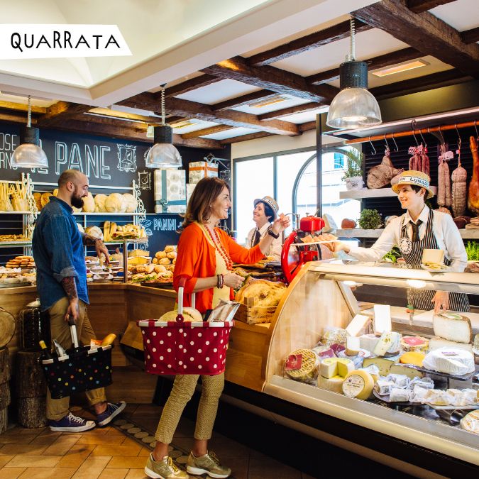 Customers in Quarrata's shop