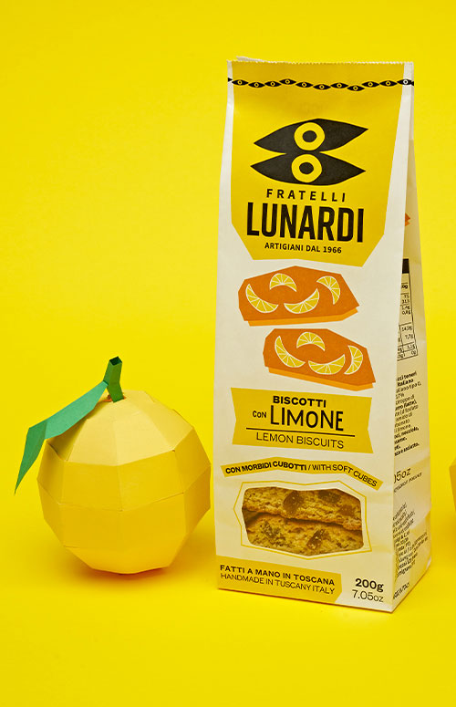 Fratelli Lunardi's lemon biscuits, 7.05oz