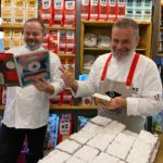 Massimiliano and Riccardo Lunardi reading Gambero Rosso in their Bakery
