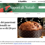 An article from La Repubblica regarding best panettoni in 2020